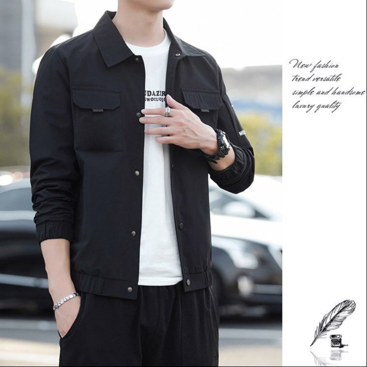 áo Khoác Nam Kaki Bomber Phối Túi Trơn Nhiều Màu – Be Yourself