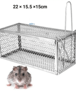 Lồng Bẫy Bắt Chuột Bằng Sắt Chắc Chắn 22×15.5x15cm – Su