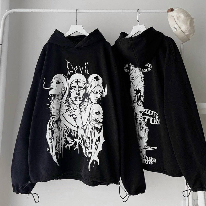 áo Hoodie Nỉ Nam Nữ In Hình Người Siêu Ngầu Phong Cách Hàn Quốc – Htm Fashion