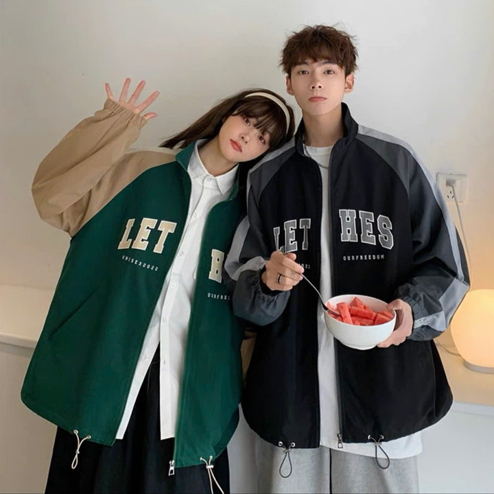 áo Khoác Dù Nam Nữ 2 Lớp áo Khoác Phối In Chữ Lethes Siêu Ngầu Thời Trang – Htm Fashion