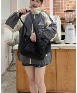 áo Khoác Dù Nam Nữ 2 Lớp Phối Nhiều Tông Màu Thêu Chũ Cực Ngầu Phong Cách Thời Trang – Htm Fashion