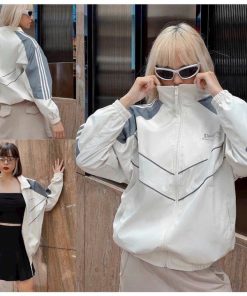 áo Khoác Dù Nam Nữ 2 Lớp Dodger Cực Ngầu Phối Sọc Viền Siêu đẹp Hot Trend – Htm Fashion