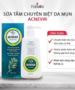 Sữa Tắm Chuyên Biệt Cho Da Mụn Acnevir – Santafa