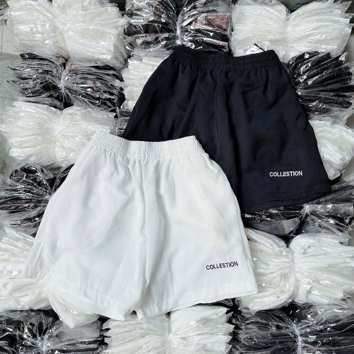 Quần Sort Lưng Thun Vải đũi Mịn Thêu đẹp – Lê Phương Boutique