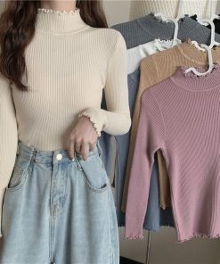 áo Len Dài Tay Viền Bèo, Chất Liệu Mềm Mại Co Giãn Tốt Dành Cho Bạn Nữ Sldca285 – Diepchi Fashion