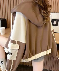 áo Khoác Nỉ Nữ Lửng Dây Kéo Thêu Chữ Enjok Cực Chất Phong Cách – Htm Fashion