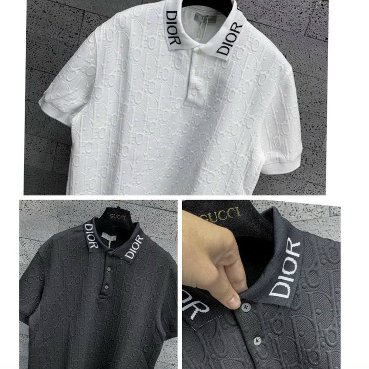 áo Thun Xốp Cổ Trụ Viền Dior Cao Cấp – Soo1990