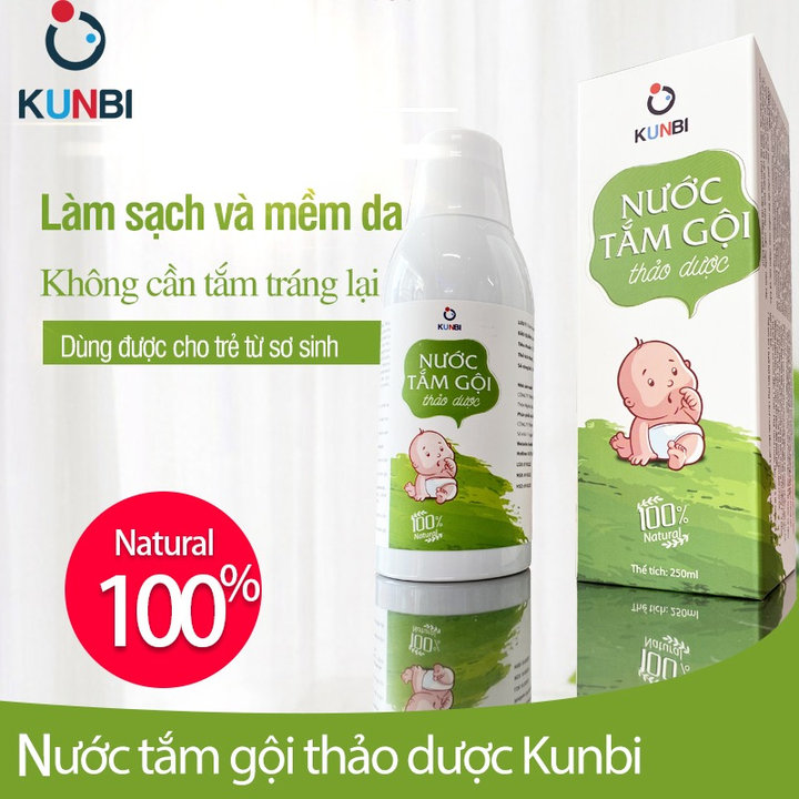 Nước Tắm Gội Thảo Dược Cho Bé Sơ Sinh Kunbi Chai 250ml 24075 – Lady’s Passion