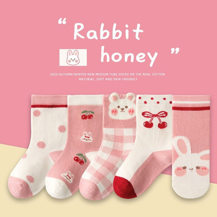 Set 5 đôi Tất Minliu Sock Cho Bé Chất Cotton Siêu Mềm Co Giãn Thoải Mái 55820 – Lady’s Passion