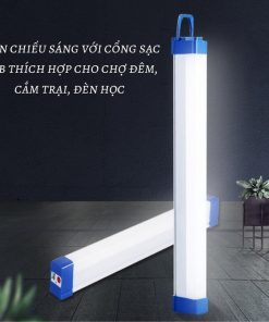 Bóng đèn Led Tích điện 60w Dài 50cm Kèm Sạc Usb