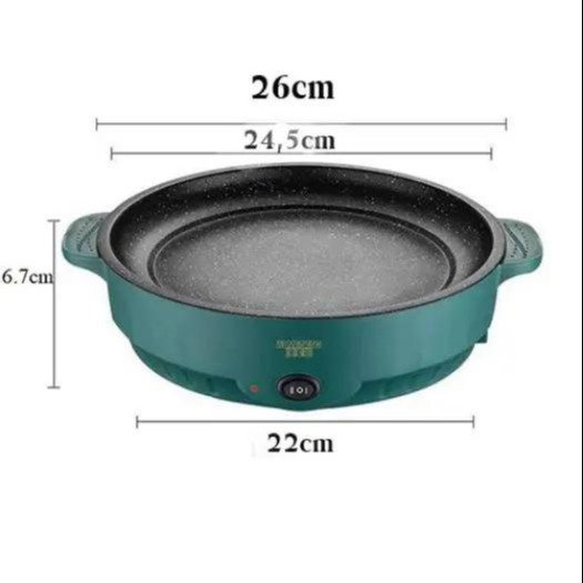 Chảo điện đa Năng 26cm Có Chức Năng Nướng, Xào…