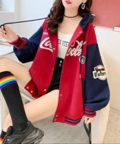 áo Khoác Nỉ Nữ Có Nón In Chữ áo Form Chuẩn Phối Tay Cá Tính – Htm Fashion