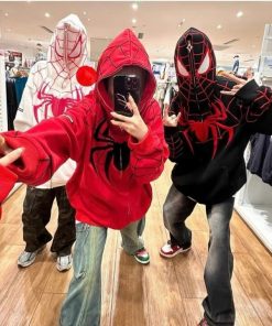 áo Khoác Hoodie Nỉ Nam Nữ In Hình Người Nhiện Siêu Ngầu Thời Trang – Htm Fashion