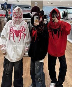 áo Khoác Hoodie Nỉ Nam Nữ In Hình Người Nhiện Siêu Ngầu Thời Trang – Htm Fashion