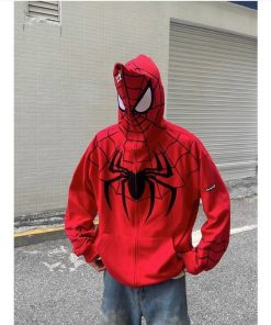 áo Khoác Hoodie Nỉ Nam Nữ In Hình Người Nhiện Siêu Ngầu Thời Trang – Htm Fashion