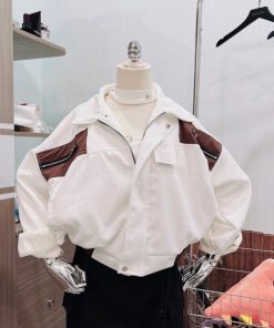 áo Khoác Nữ Croptop Trơn Vải Nhung Tăm Phối Khoác Kéo Unsiex Qc 2 Lớp Mềm Mịn Siêu Hot – Tp63