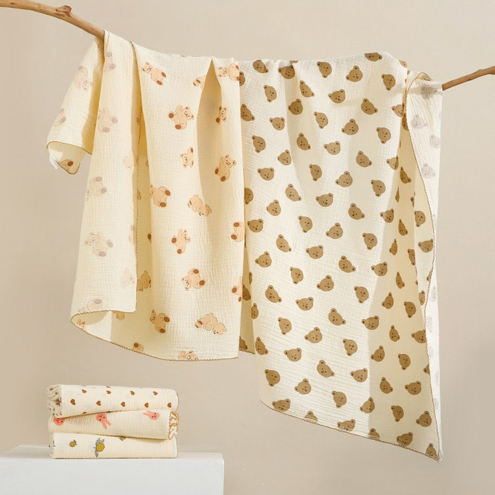 Khăn Tắm Muslin 4 Lớp Cho Bé Siêu Mềm Mại, Siêu Thấm, Không Xù, Không Xổ Lông 100% Cotton Cao Cấp 56190 – Lady’s Passion