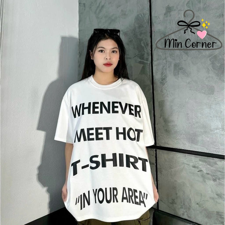 áo Thun Tay Lỡ Dập Chữ Nổi Form Rộng Unisex Mat41 – Min Corner