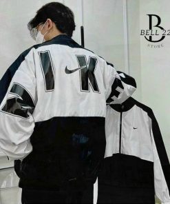 áo Khoác Dù Unisex Form Rộng 2 Lớp Chữ Lưng Nike B1416 – Bell22 Store