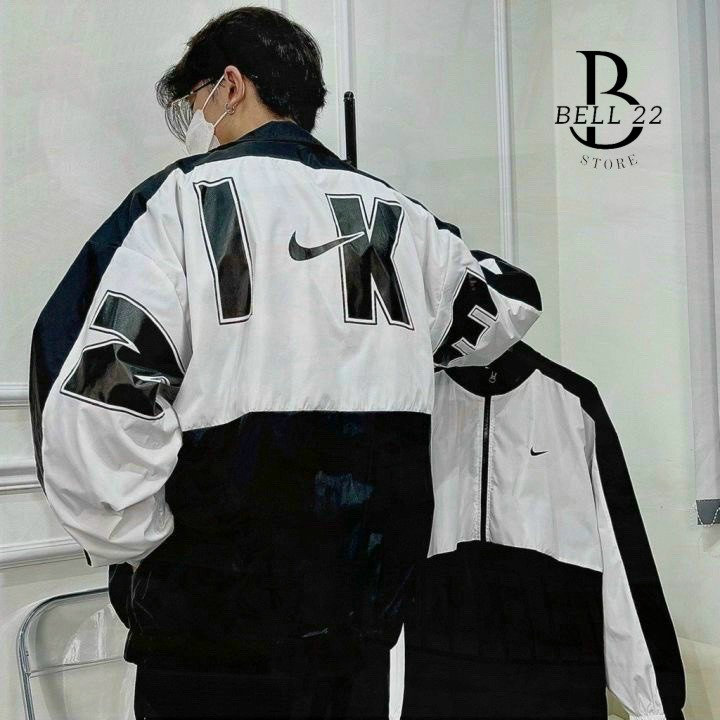 áo Khoác Dù Unisex Form Rộng 2 Lớp Chữ Lưng Nike B1416 – Bell22 Store