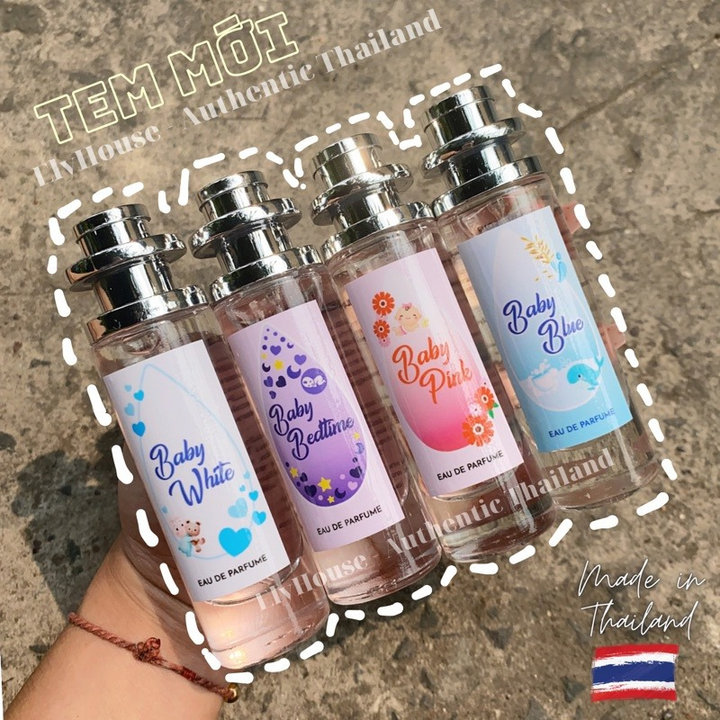 Nước Hoa Thái Lan Hương Phấn Xịt Thơm Body Mist Em Bé, Hương Xả Vải Baby 35ml – Gdn