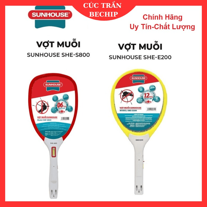 Vợt Muỗi Sunhouse Chính Hãng đa Năng, Thông Minh Bảo Hành 12 Tháng Ctb685 – Bechip