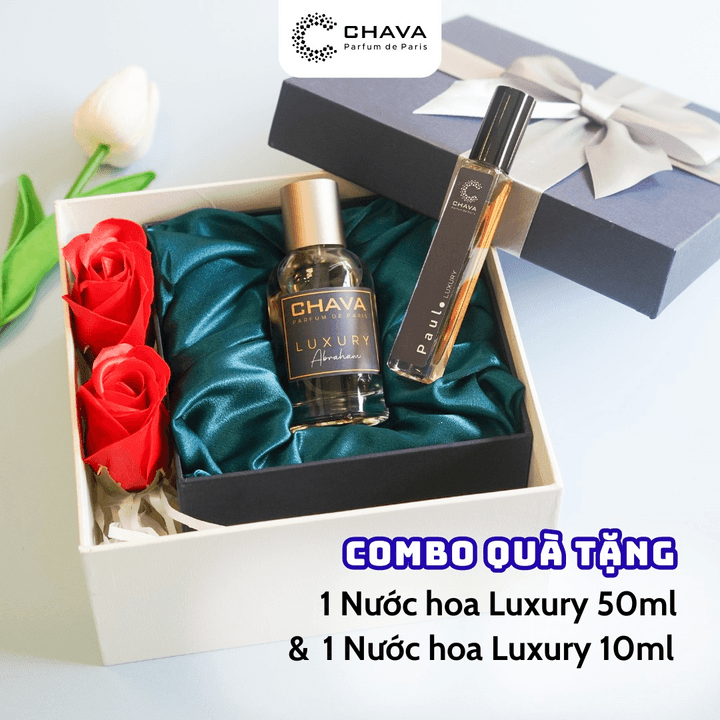 [combo Quà Tặng] 1 Nước Hoa Luxury 50ml + 1 Nước Hoa Luxury 10ml – Chava