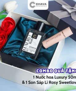 [combo Quà Tặng] 1 Nước Hoa Luxury 50ml (deborah/ruth) + 1 Son Sáp Lì Rosy Sweetlove – Chava