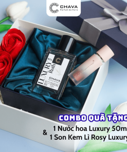 [combo Quà Tặng] 1 Nước Hoa Luxury 50ml (deborah/ruth) + 1 Son Kem Lì Rosy Luxury – Chava