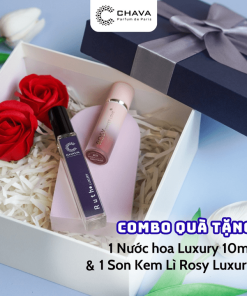 [combo Quà Tặng] 1 Son Kem Lì Rosy Luxury + 1 Nước Hoa Luxury 10ml – Chava