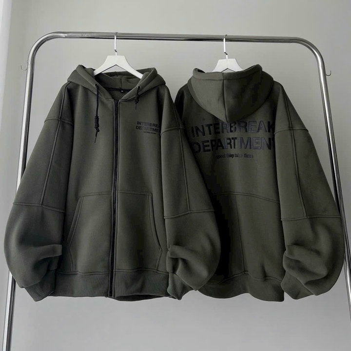 áo Khoác Nỉ Dây Kéo Vải Nỉ Ngoại Xịn In Nổi Chữ Inparmentt Unisex Nam Nữ Tp66 – Phương Store