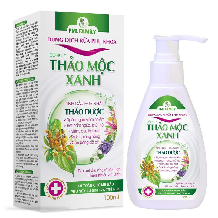 Dung Dịch Rửa Phụ Khoa 100ml-thảo Mộc Xanh