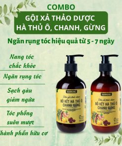 Combo Dầu Gội Xã Thảo Dược Nam Nung 500ml