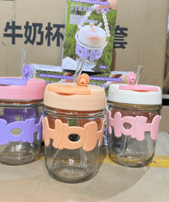 Ly Thủy Tinh Hoho Nắp Màu 350ml – Gdn