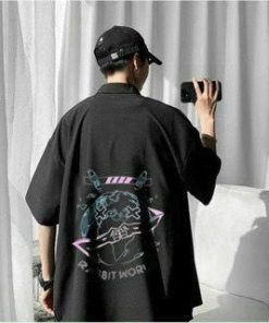 áo Sơ Mi Nam Nữ Form Rộng Thoải Mái In Hình Cá Tính Phong Cách Thời Trang – Htm Fashion