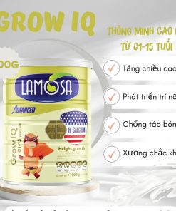 Sữa Bột Dinh Dưỡng Cho Trẻ Thông Minh Cao Lớn Từ 1 đến 15 Tuổi Lomosa Grow Iq – Lamosa