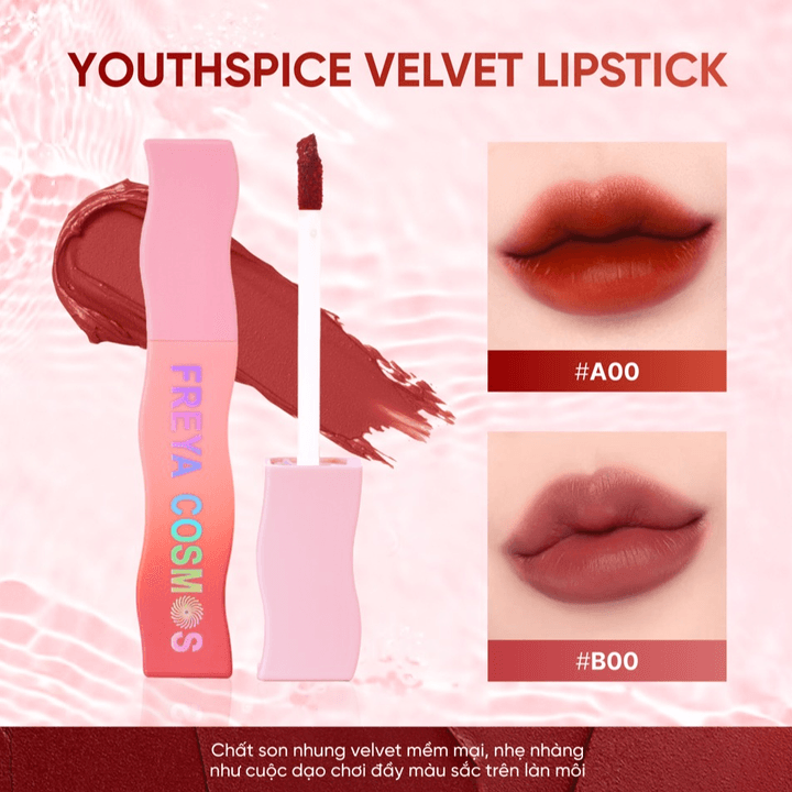 Son Kem Nhung, Mịn Mượt Chuẩn Màu Youthspice Velvet Lipstick 1.5gr