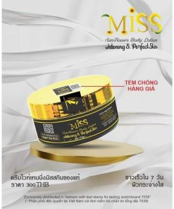 Kem Body Miss Thái Lan Dưỡng Trắng, Makeup Chống Nắng Hũ Nhỏ 170g – Gdn