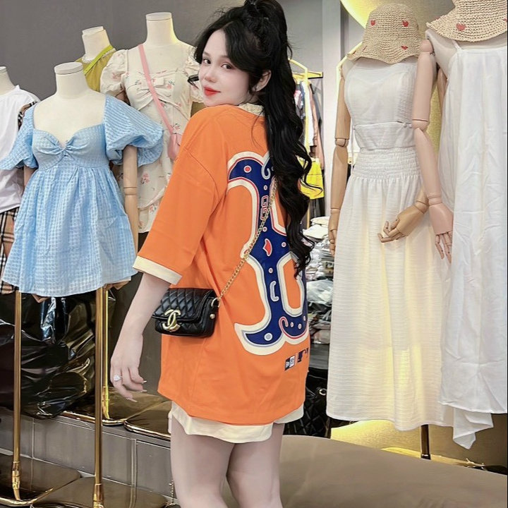 đồ Bộ Nữ Vải Thun Cotton Xịn Xò In Nổi Chữ B Lớn Form Rộng Siêu đẹp Tp20 – Golden Dream