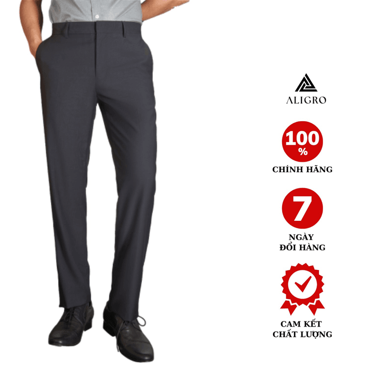 Quần âu Nam Aligro Màu Navy Chuẩn Form, Tôn Dáng, Chất Liệu Vải Cao Cấp Algo1029 – Aligro