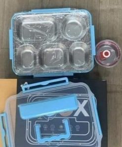 Hộp Cơm Inox 5 Ngăn Có Nắp đậy Siêu đẹp Tiện Lợi