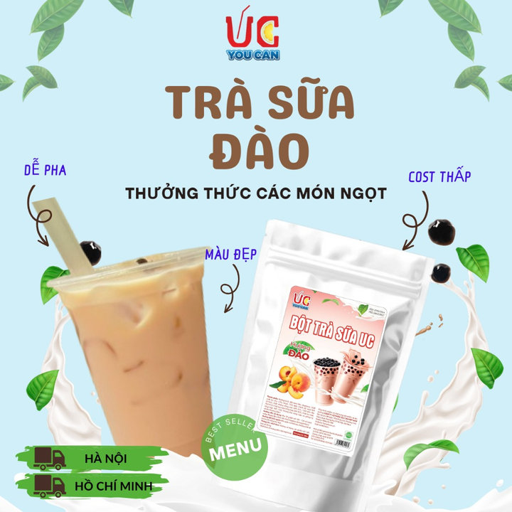 Trà Sữa đào, Trà Sữa đậm Vị, Thơm Ngon, Nước Uống Giải Khát Dễ Pha Túi 500gr Tsd – Lady’s Passion