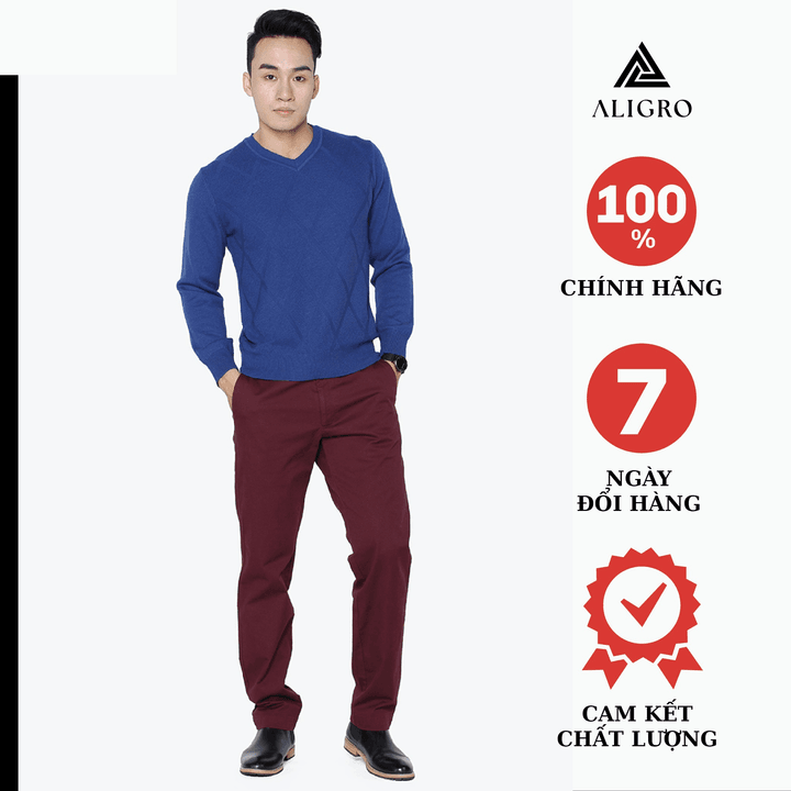 Quần Kaki Nam, Quần Thô Màu đen Dáng Slimfit, Chất Liệu Vải Kaki Cao Cấp Bền đẹp, Thiết Kế Cạp đính đỉa Aligro Algk015 – Aligro