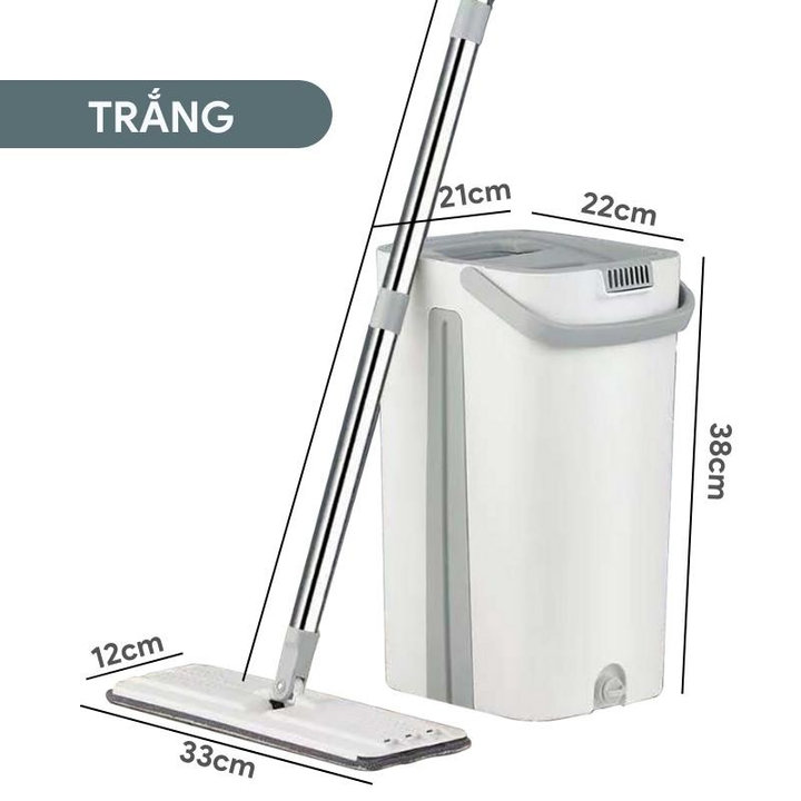 Bộ Lau Nhà Tự Vắt (1 Cây + 8 Bông Lau) – Gdn