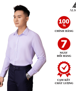 áo Sơ Mi Nam Dài Tay Aligro Chất Liệu Sợi Modal Công Nghệ Dệt Chống Nhăn, Mềm Mại, Mướt Và Mát Da Algs224 – Aligro
