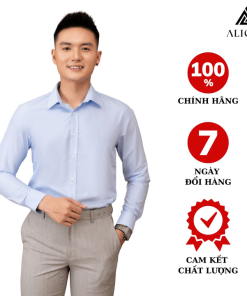 áo Sơ Mi Nam Dài Tay Aligro Chất Liệu Sợi Modal Công Nghệ Dệt Chống Nhăn, Mềm Mại, Mướt Và Mát Da Algs222 – Aligro