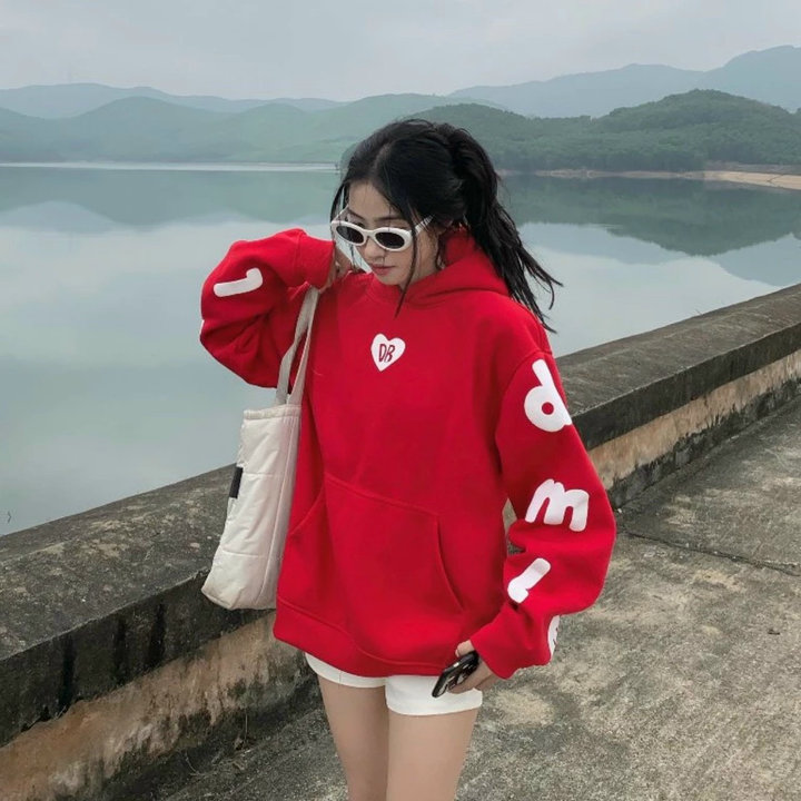 [mới] áo Khoác Hoodie Nỉ Nam Nữ Form Rộng Dr Phối Nỉ Ngoại Mềm Mịn Thoáng Mát Unsiex Cực Xinh