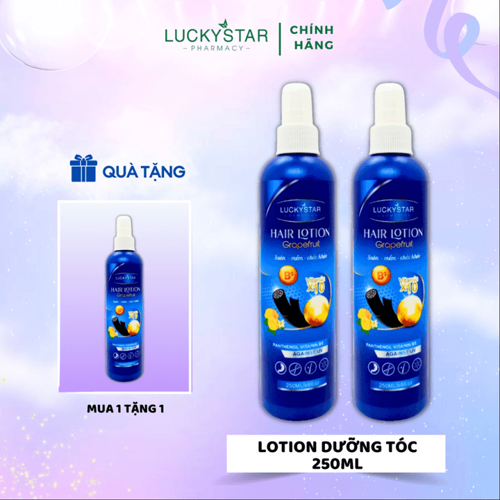 Xịt Dưỡng Tóc 2 Lớp Cao Cấp Màu Xanh 250ml – Lucky Star