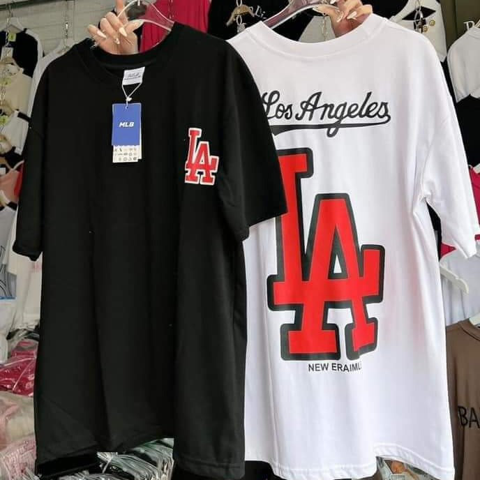 áo Phông Form Rộng Unisex Chữ L-a Los Angerles