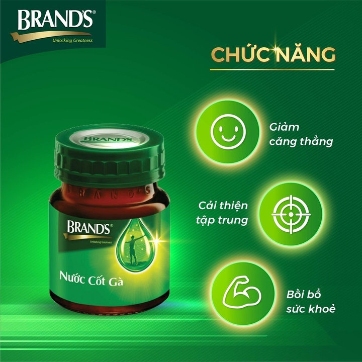 Nước Cốt Gà Brand’s Vị Truyền Thống 42ml X 6 Lọ – Gdn
